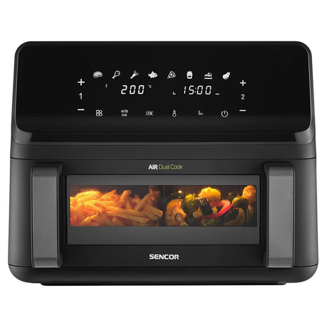 Friteuza Dubla Digital Airfryer 2x4.5 Sencor L 2700W