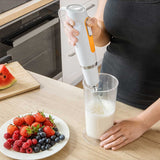 Set Blender de Mana 2 Viteze Alb Sencor cu DAB+ si baterie reincarcabila