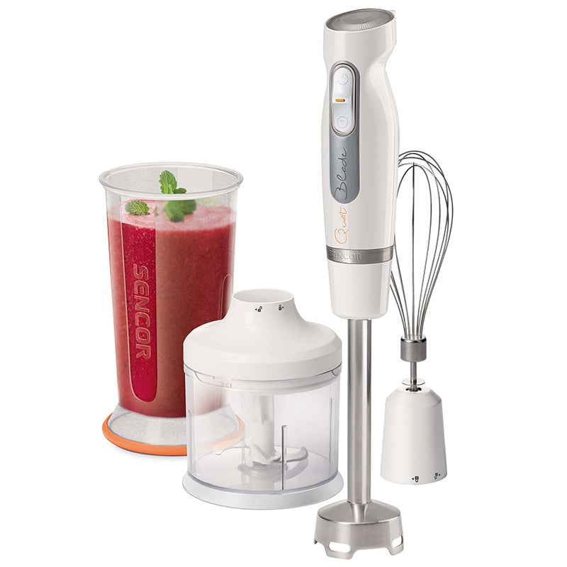 Set Blender de Mana 2 Viteze Alb Sencor cu DAB+ si baterie reincarcabila