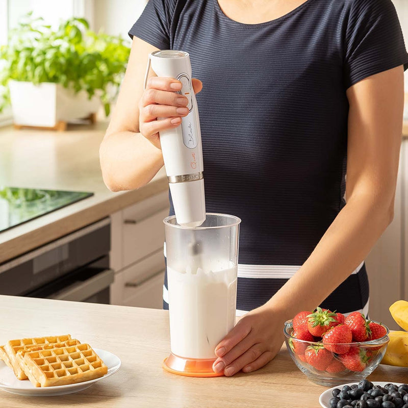Set Blender de Mana 2 Viteze Alb Sencor cu DAB+ si baterie reincarcabila