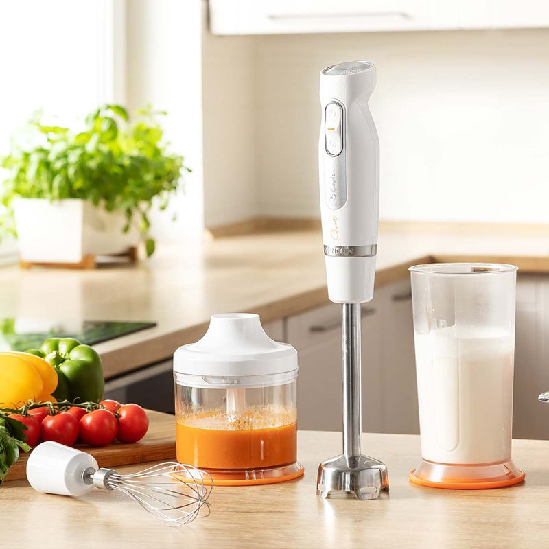 Set Blender de Mana 2 Viteze Alb Sencor cu DAB+ si baterie reincarcabila