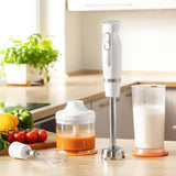 Set Blender de Mana 2 Viteze Alb Sencor cu DAB+ si baterie reincarcabila