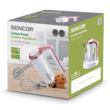Mixer de Mana Cordless 3 Viteze Sencor cu DAB+, baterie reincarcabila si USB