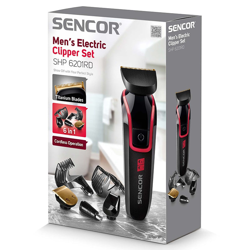 Set Aparat de Tuns si Ingrijire 6in1 Sencor cu baterie reincarcabila