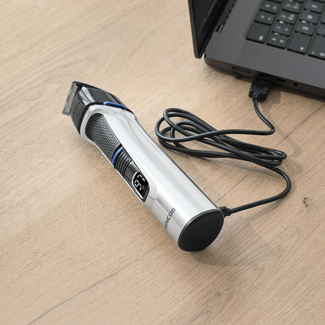Multigroom Set Ingrijire 14 in 1 Sencor cu DAB+, baterie 1200 mAh si USB