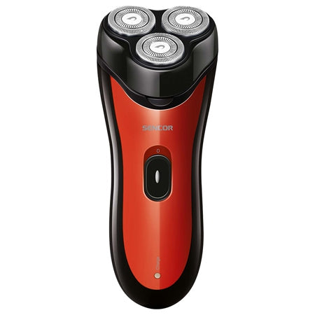 Aparat de Ras Rotativ Rosu Sencor cu baterie 600 mAh