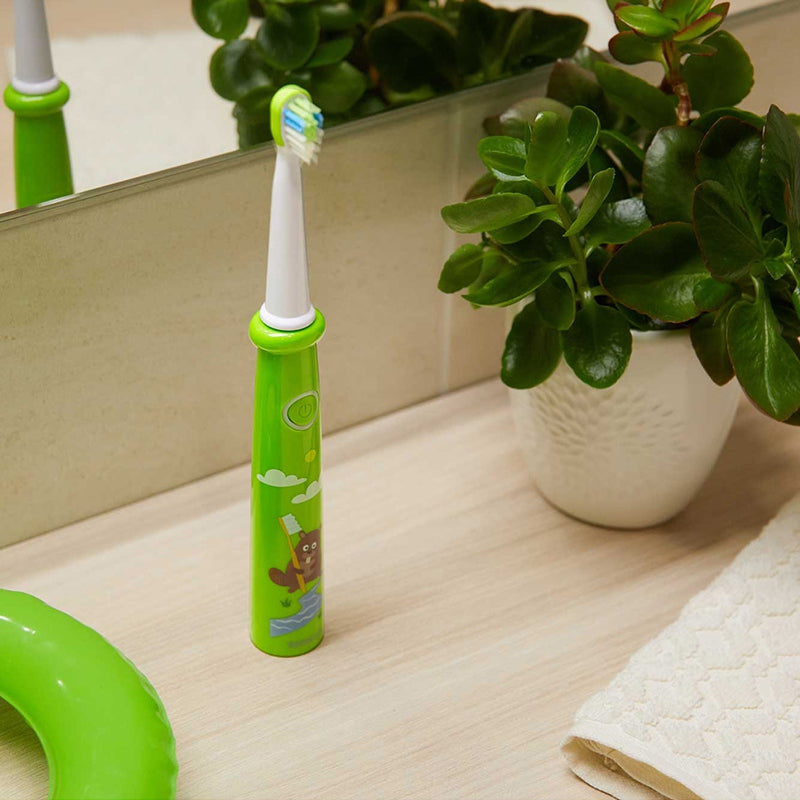 Periuta Electrica Sonica Copii Verde Sencor cu baterie reincarcabila si Rezistenta la Apa