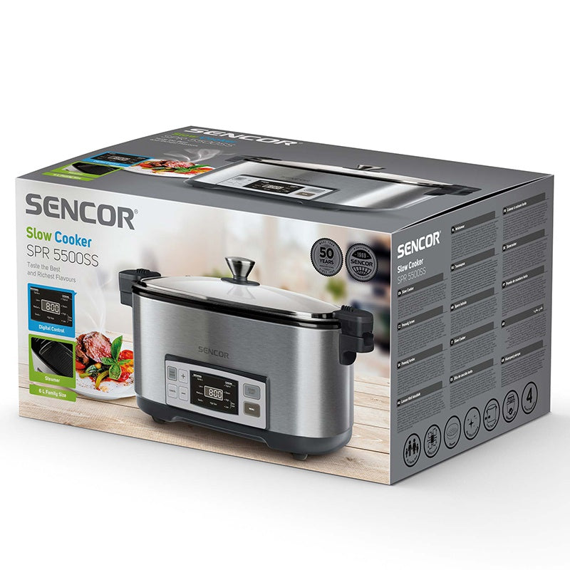 Slow Cooker 6l Sencor cu DAB+