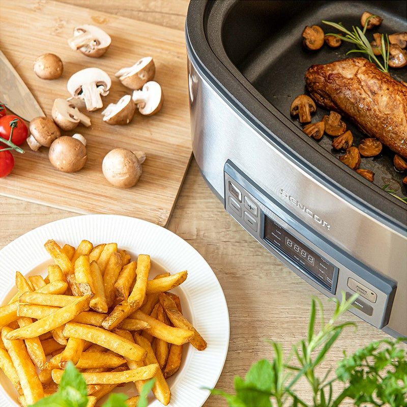 Slow Cooker 6l Sencor cu DAB+
