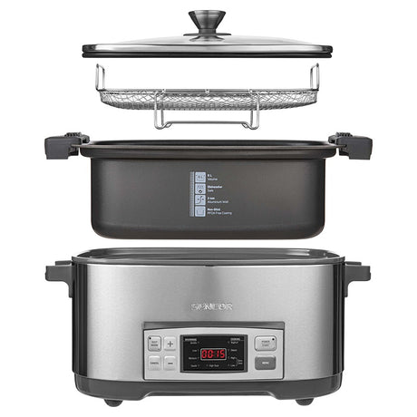 Slow Cooker 6l Sencor cu DAB+
