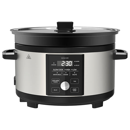 Slow Cooker 5.5l Sencor cu DAB+