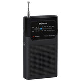 Mini Radio Portabil Negru Sencor cu radio FM