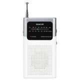 Mini Radio Portabil Alb Sencor cu radio FM
