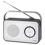 Radio Portabil Cauciucat Alb Sencor cu radio FM si AUX
