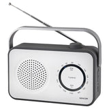 Radio Portabil Cauciucat Alb Sencor cu radio FM si AUX