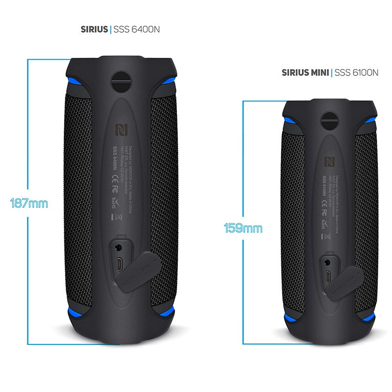Boxa Portabila Sirius Ipx6 Sencor cu Bluetooth, baterie 4000 mAh, AUX si USB