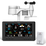 Statie Meteo Profesionala WiFi Senc Sws 12500 cu alarma, Internet WiFi si baterie reincarcabila