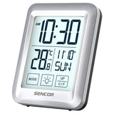 Statie Meteo cu Ceas si alarma Sencor Sws 1918 cu afisaj LCD si baterie reincarcabila
