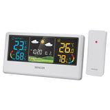 Statie Meteo W Sencor Sws 4100 cu alarma, afisaj LCD si baterie reincarcabila