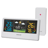 Statie Meteo W Sencor Sws 4100 cu alarma, afisaj LCD si baterie reincarcabila