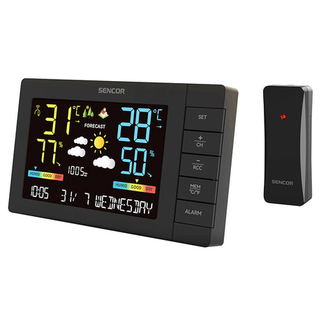 Statie Meteo Sencor Sws 4440 cu alarma si baterie reincarcabila
