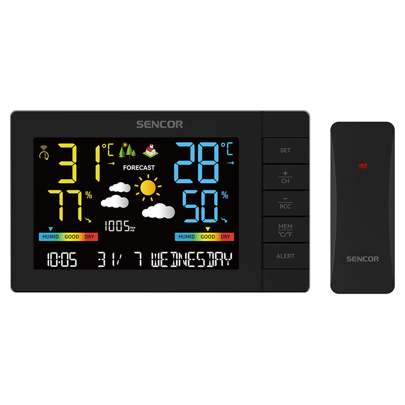 Statie Meteo Sencor Sws 4440 cu alarma si baterie reincarcabila