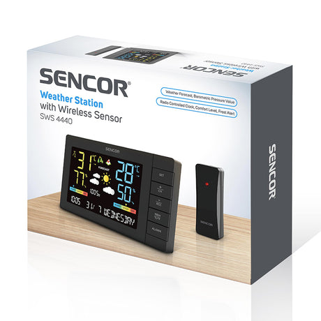 Statie Meteo Sencor Sws 4440 cu alarma si baterie reincarcabila