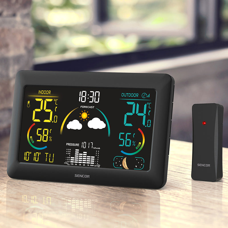 Statie Meteo Sencor Sws 4900 cu alarma si baterie reincarcabila