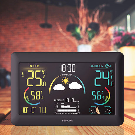 Statie Meteo Sencor Sws 4900 cu alarma si baterie reincarcabila