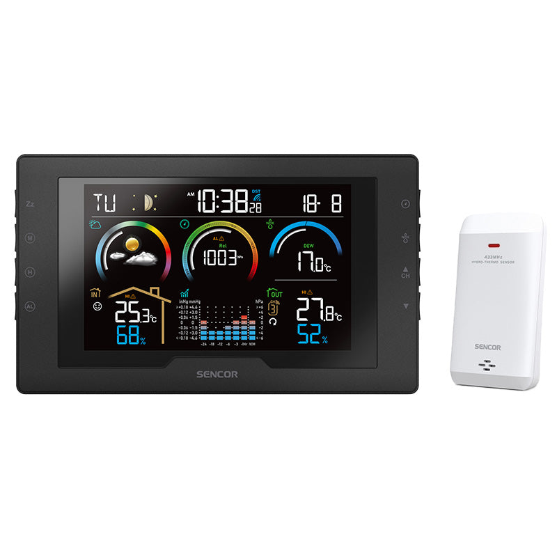 Statie Meteo Sencor Sws 8000 cu alarma si baterie reincarcabila
