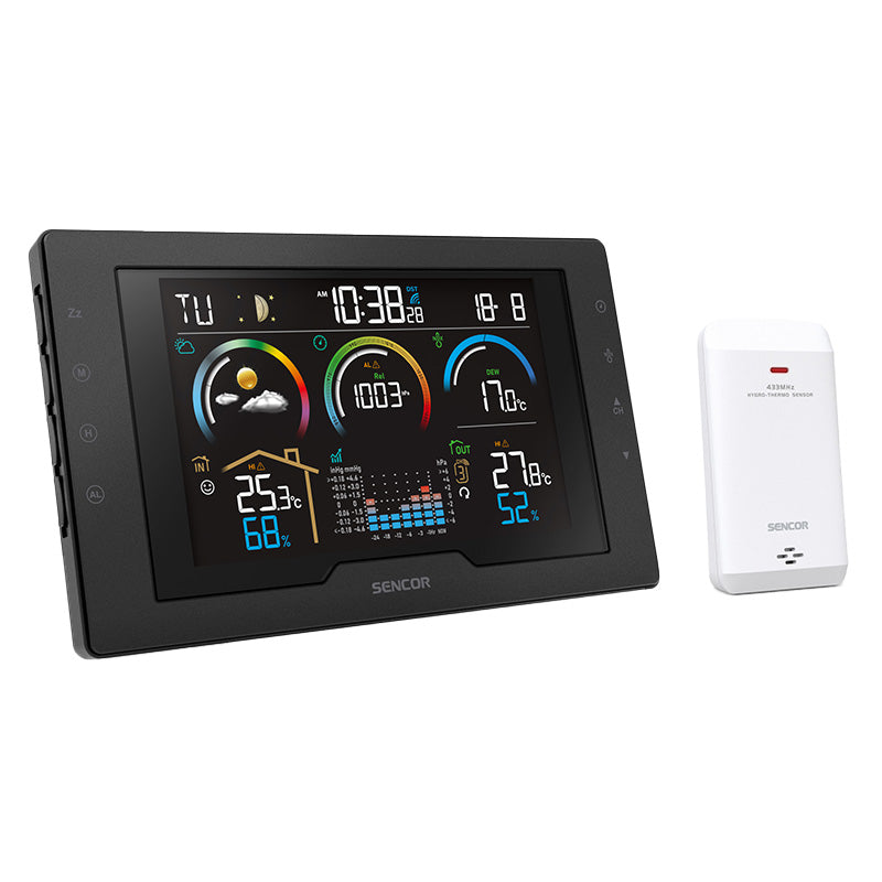 Statie Meteo Sencor Sws 8000 cu alarma si baterie reincarcabila