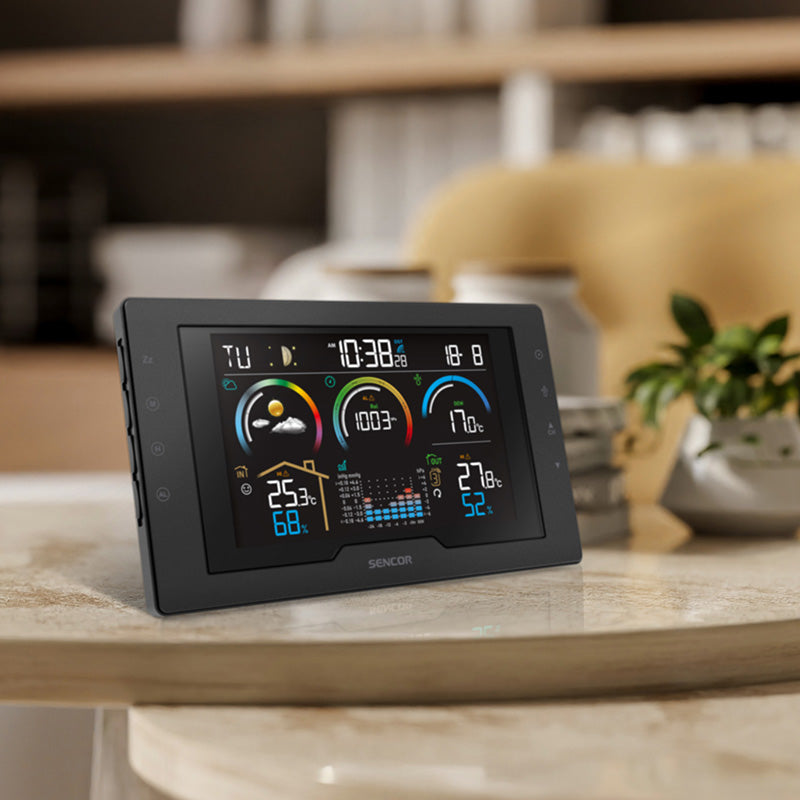 Statie Meteo Sencor Sws 8000 cu alarma si baterie reincarcabila
