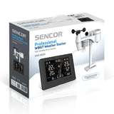 Statie Meteo Profesionala Wbgt WiFi 8 in Sencor cu alarma, afisaj LED, Internet WiFi si baterie reincarcabila