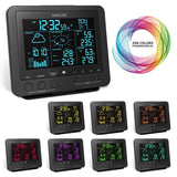 Statie Meteo Profesionala WiFi Senco Sws 9700 cu alarma, Internet WiFi si baterie reincarcabila