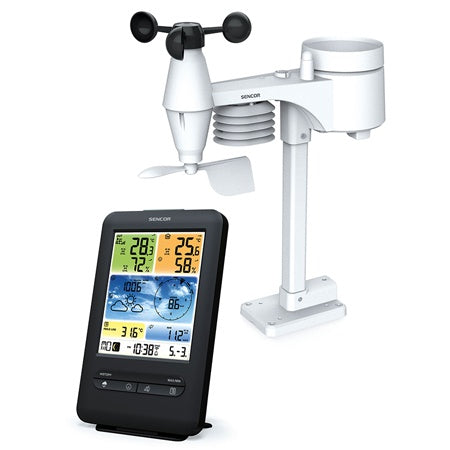 Statie Meteo Profesionala WiFi Senc Sws 9898 cu Internet WiFi si baterie reincarcabila