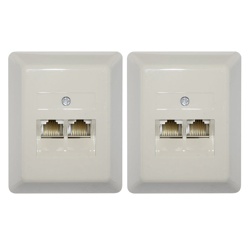 Set 2 Bucati Priza Dubla Utp Rj 45