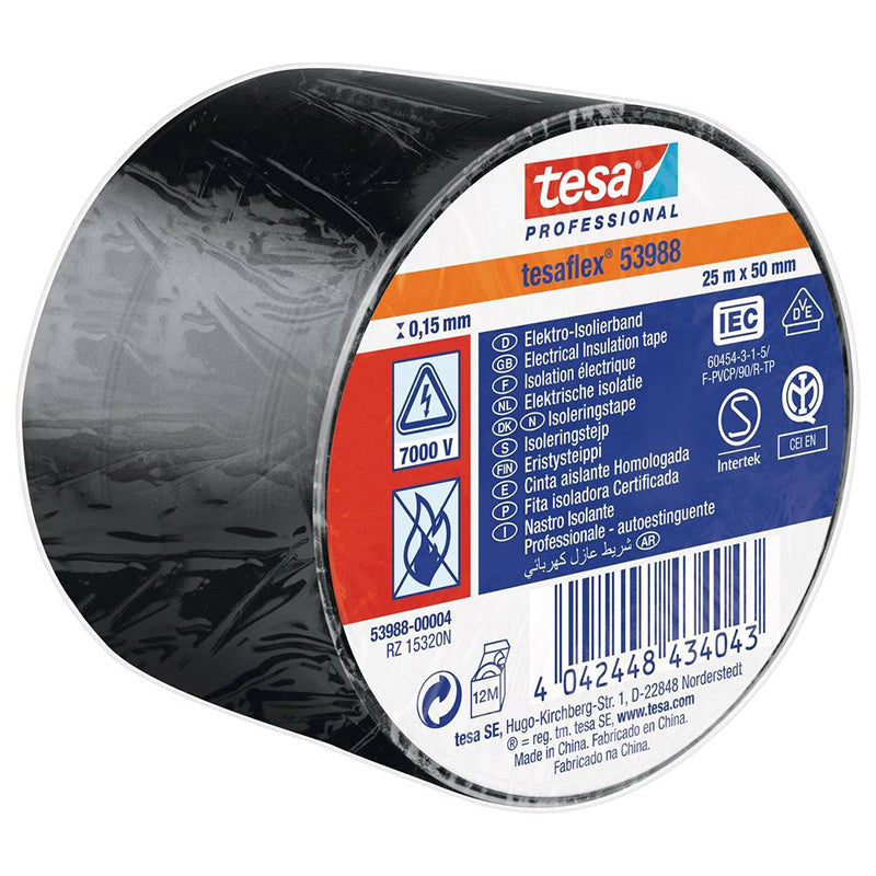 Banda Izolatoare Negru 25m Tesa