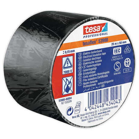 Banda Izolatoare Negru 25m Tesa