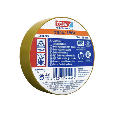 Banda Izolatoare Tesaflex 20m Galben 10 Buc