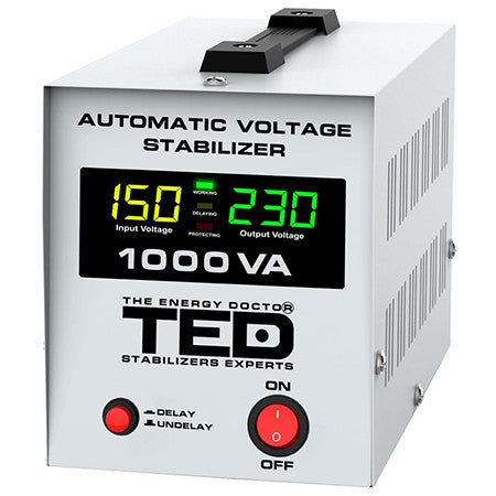 Stabilizator Tensiune Automat LCD Ted Avr 1000va cu alarma
