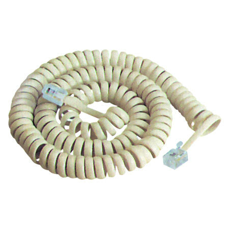 Cablu Telefonic Spiralat 2.1m Alb Tel 0032f-2.1