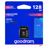 Microsd Goodram Clasa 10 Uhs-i cu Adaptor Card 128gb