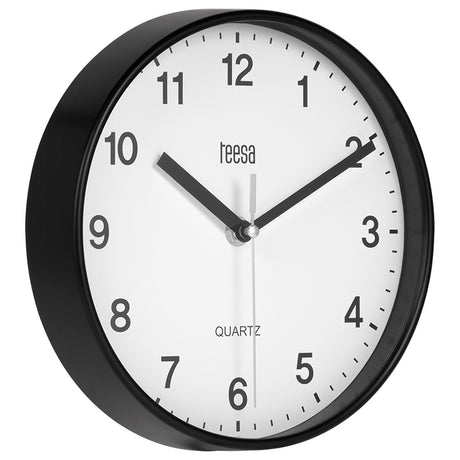 Ceas Perete Negru Teesa Tsa 0038b cu baterie reincarcabila