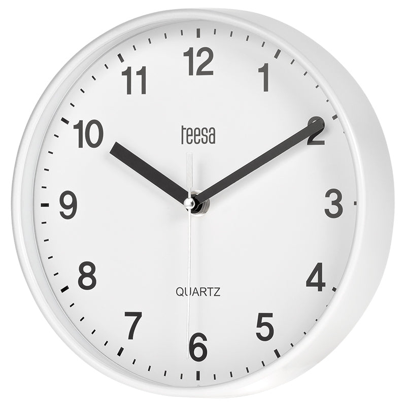 Ceas Perete Alb Teesa Tsa 0038 cu baterie reincarcabila