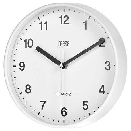 Ceas Perete Alb Teesa Tsa 0038 cu baterie reincarcabila