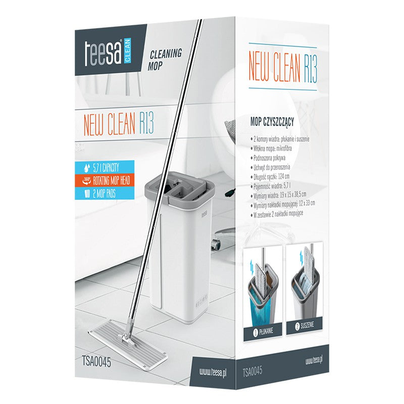 Mop Galeata 2 Cuve 5.7l New Clean Teesa R 13