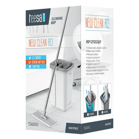 Mop Galeata 2 Cuve 5.7l New Clean Teesa R 13