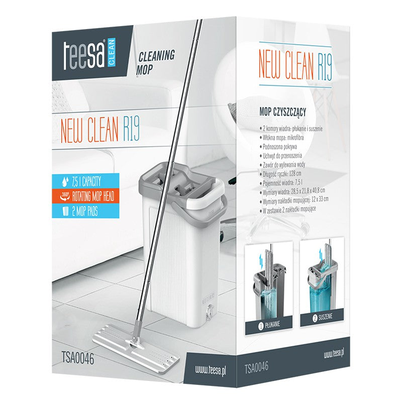 Mop Galeata 2 Cuve 7.5l New Clean Teesa R 19