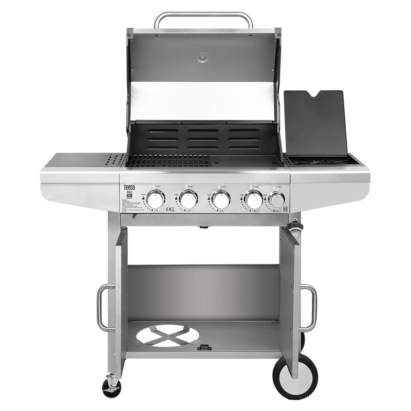Grill Gaz 5 Arzatoare Master Grill Teesa Bbq 5001 cu DAB+