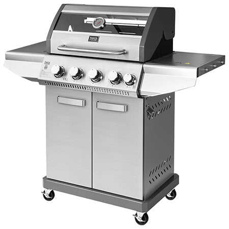 Grill Gaz 5 Arzatoare Master Grill Teesa Bbq 5005 cu DAB+